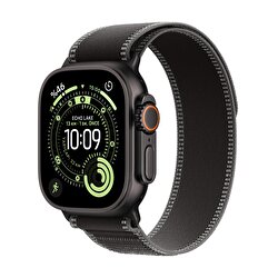 Apple Watch Ultra 3 GPS + Cellular 49mm Siyah Titanyum Kasa ve Siyah/Kömür Trail Loop - M/L MF1H4TU/A