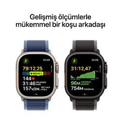 Apple Watch Ultra 3 GPS + Cellular 49mm Siyah Titanyum Kasa ve Siyah Titanyum Milano Loop - Büyük Boy MF1T4TU/A