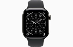 Apple Watch Series 11 GPS + Cellular 42mm Arduvaz Titanyum Kasa ve Siyah Spor Kordon - S/M MF8R4TU/A