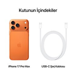 iPhone 17 Pro Max 256GB Kozmik Turuncu MFYN4TU/A