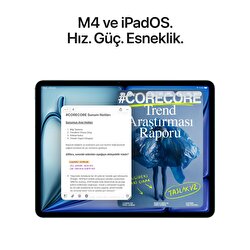 Apple 13 inç iPad Air M4 Wi-Fi + Cellular 512GB Yıldız Işığı MH9P4TU/A