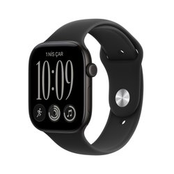 Apple Watch Series 12 GPS 42mm Siyah Alüminyum Kasa ve Siyah Spor Kordon - S/M MJEA4TU/A