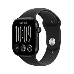 Apple Watch Series 12 GPS 46mm Siyah Alüminyum Kasa ve Siyah Spor Kordon - M/L MJEL4TU/A