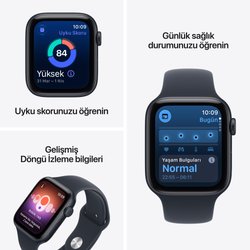 Apple Watch SE 3 GPS 40mm Yıldız Işığı Alüminyum Kasa ve Kum Beji Spor Kordon - M/L MJKW4TU/A