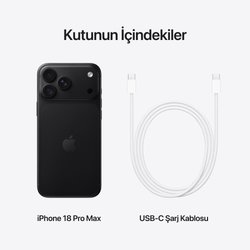 iPhone 18 Pro Max 1TB Siyah MJXX4TU/A