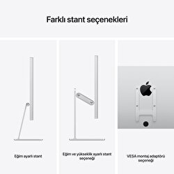 Teşhir - Apple Studio Display - Standart Cam - Eğimi Ayarlanabilir Stand MK0U3TU/A