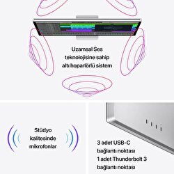 Teşhir - Apple Studio Display - Standart Cam - Eğimi Ayarlanabilir Stand MK0U3TU/A