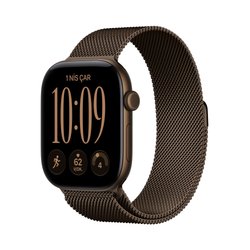 Apple Watch Series 12 GPS 42mm Koyu Bronz Alüminyum Kasa ve Koyu Bronz Milano Loop MKDC4TU/A