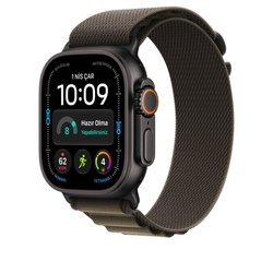 49 mm Koyu Zeytin Yeşili Alpine Loop - Orta Boy - Siyah Titanyum MKDX4ZM/A
