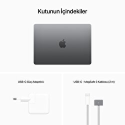 Teşhir - Apple MacBook Air 13' M2 Çip 8 Çekirdekli CPU 10 Çekirdekli GPU 8 GB Bellek 512GB SSD Uzay Grisi  MLXX3TU/A