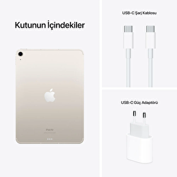 Apple iPad Air 10.9 inç Wi-Fi + Cellular 64GB Yıldız Işığı  MM6V3TU/A