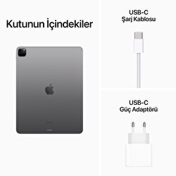 Teşhir - Apple 12.9 inç iPad Pro Wi-Fi 512GB - Uzay Grisi  MNXU3TU/A