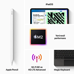 Apple 11 inç iPad Pro Wi-Fi + Cellular 128GB - Uzay Grisi  MNYC3TU/A