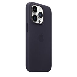 iPhone 14 Pro için MagSafe özellikli Deri Kılıf - Mürekkep Moru MPPJ3ZM/A