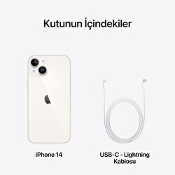Apple iPhone 14 256GB Yıldız Işığı  MPW43TU/A