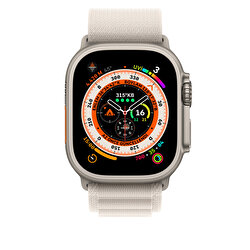 Apple Watch 49 mm Yıldız Işığı Alpine Loop - Orta Boy MQE63ZM/A