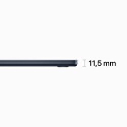 15 inç MacBook Air M2 çip 8 Çekirdekli CPU ve 10 çekirdekli GPU 512GB - Gece Yarısı MQKX3TU/A