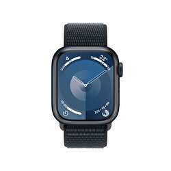 Apple Watch Series 9 GPS 41mm Gece Yarısı Alüminyum Kasa ve Gece Yarısı Spor Loop  MR8Y3TU/A