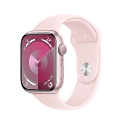 Apple Watch Series 9 GPS 45mm Pembe Alüminyum Kasa ve Uçuk Pembe Spor Kordon - S/M  MR9G3TU/A