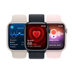 Apple Watch Series 9 GPS 45mm Pembe Alüminyum Kasa ve Uçuk Pembe Spor Kordon - S/M  MR9G3TU/A