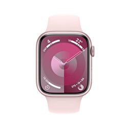 Apple Watch Series 9 GPS 45mm Pembe Alüminyum Kasa ve Uçuk Pembe Spor Kordon - M/L  MR9H3TU/A