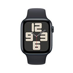 Apple Watch SE GPS 44mm Gece Yarısı Alüminyum Kasa ve Gece Yarısı Spor Kordon - M/L  MRE93TU/A
