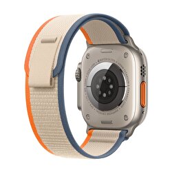 Apple Watch Ultra 2 GPS + Cellular, 49mm Titanyum Kasa ve Turuncu/Bej Trail Loop - M/L MRF23TU/A
