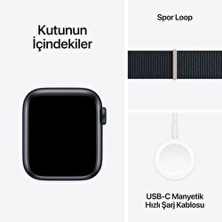 Apple Watch SE GPS + Cellular 40mm Gece Yarısı Alüminyum Kasa ve Gece Yarısı Spor Loop  MRGE3TU/A