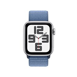 Apple Watch SE GPS + Cellular 40mm Gümüş Rengi Alüminyum Kasa ve Buz Mavisi Spor Loop  MRGQ3TU/A