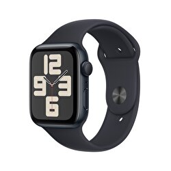 Apple Watch SE GPS + Cellular 44mm Gece Yarısı Alüminyum Kasa ve Gece Yarısı Spor Kordon - M/L  MRH83TU/A