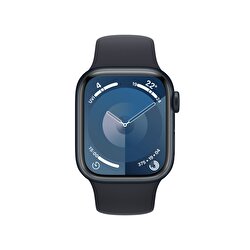 Apple Watch Series 9 GPS + Cellular 41mm Gece Yarısı Alüminyum Kasa ve Gece Yarısı Spor Kordon - M/L  MRHT3TU/A