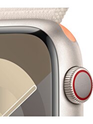 Apple Watch Series 9 GPS + Cellular 45mm Yıldız Işığı Alüminyum Kasa ve Yıldız Işığı Spor Loop - MRMA3TU/A MRMA3TU/A