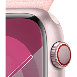 Apple Watch Series 9 GPS + Cellular 45mm Pembe Alüminyum Kasa ve Uçuk Pembe Spor Loop  MRMM3TU/A