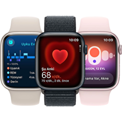 Apple Watch Series 9 GPS + Cellular 45mm Pembe Alüminyum Kasa ve Uçuk Pembe Spor Loop  MRMM3TU/A