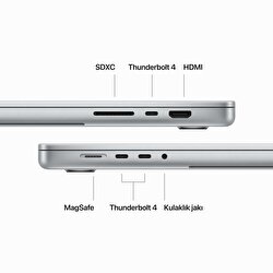 MacBook Pro 16 inc M3 Pro 12CPU 18GPU 18GB 512GB Gümüş  MRW43TU/A