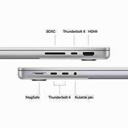 MacBook Pro 14 inc M3 Pro 12CPU 18GPU 18GB 1TB Gümüş  MRX73TU/A
