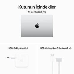 MacBook Pro 14 inc M3 Max 14CPU 30GPU 36GB 1TB SSD Gümüş  MRX83TU/A