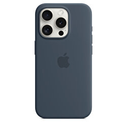 Apple iPhone 15 Pro için MagSafe özellikli Silikon Kılıf - Fırtına Mavisi MT1D3ZM/A