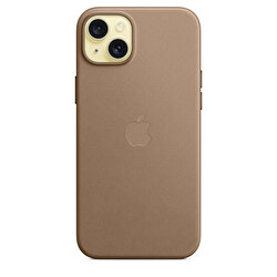 Apple iPhone 15 Plus için MagSafe özellikli Mikro Dokuma Kılıf - Vizon Grisi MT473ZM/A