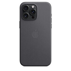 Apple iPhone 15 Pro Max için MagSafe özellikli Mikro Dokuma Kılıf - Siyah MT4V3ZM/A