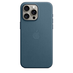 Apple iPhone 15 Pro Max için MagSafe özellikli Mikro Dokuma Kılıf - Pasifik Mavisi MT4Y3ZM/A