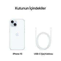 Apple iPhone 15 128GB Mavi  MTP43TU/A