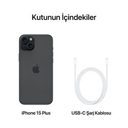 Apple iPhone 15 Plus 256GB Siyah  MU183TU/A