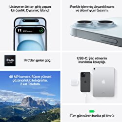 Apple iPhone 15 Plus 512GB Sarı  MU1M3TU/A