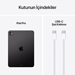 Apple 11 inç iPad Pro M4 WiFi 256GB  Standard  Cam Uzay Siyahı  MVV83TU/A