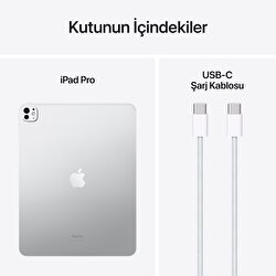 Apple 13 inç iPad Pro M4 WiFi 256GB  Standard  Cam Gümüş  MVX33TU/A