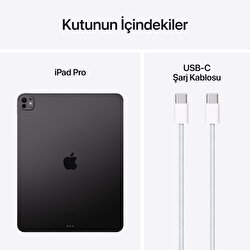 Apple 13 inç iPad Pro M4 WiFi + Cellular 2TB  Standard  Cam Uzay Siyahı  MVXY3TU/A