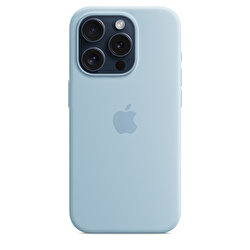 iPhone 15 Pro için MagSafe özellikli Silikon Kılıf - Açık Mavi MWNM3ZM/A
