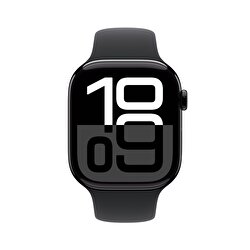 Apple Watch Series 10 GPS 42mm Simsiyah Alüminyum Kasa  Siyah Spor Kordon - M/L  MWWF3TU/A