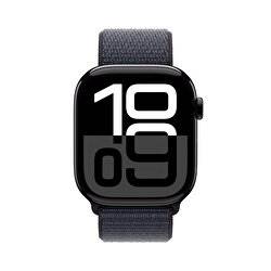 Apple Watch Series 10 GPS 46mm Simsiyah Alüminyum Kasa Mürekkep Moru Spor Loop MWWR3TU/A